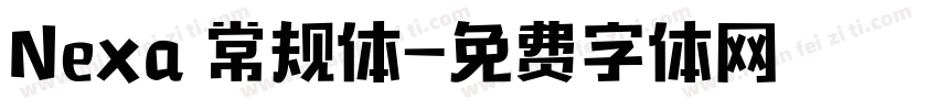 Nexa 常规体字体转换
